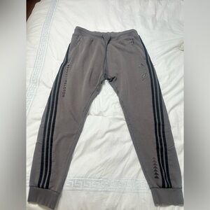 Peloton/ Adidas Joggers w/ Black Stripes Embroidered Adidas & Peloton logos